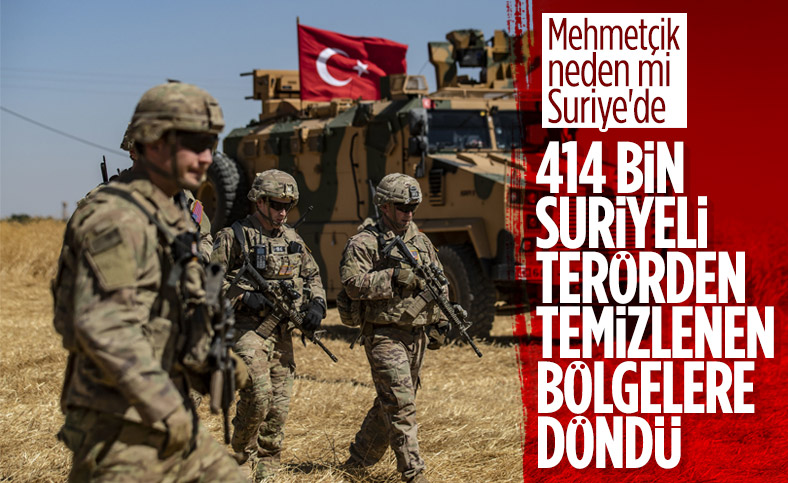 Sınır ötesi harekatları sonrası 414 bin 61 Suriyeli geri döndü