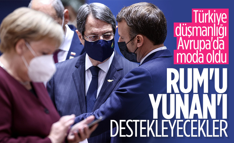 Macron: Güney Kıbrıs ve Yunanistan'ı destekliyoruz