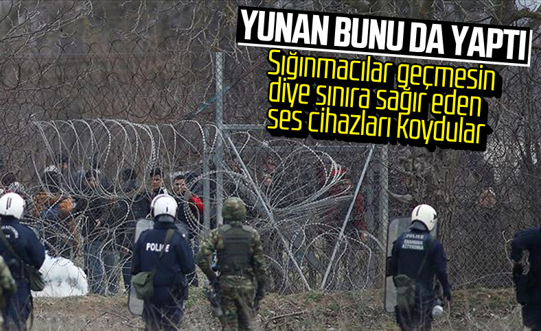 Yunanistan, sınırına ses cihazları yerleştirdi