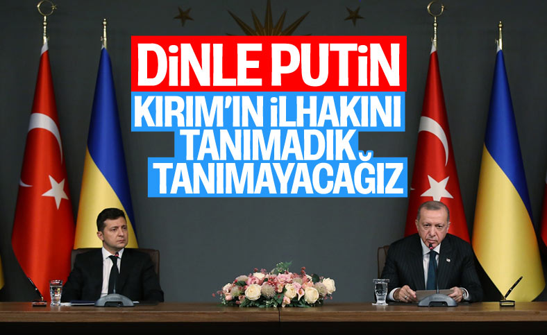 Cumhurbaşkanı Erdoğan ve Zelenski'nin ortak basın toplantısı