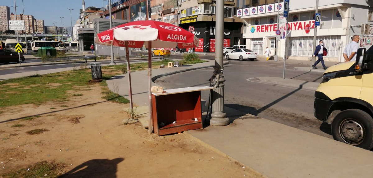 Bahçelievler struck the tea vendor while trying to cross motorcycle road no.  3