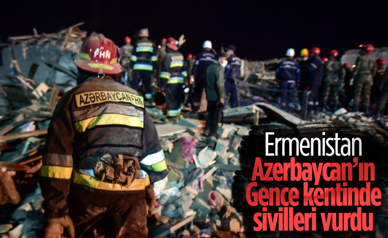 Ermenistan, Gence'de yine sivilleri hedef aldı