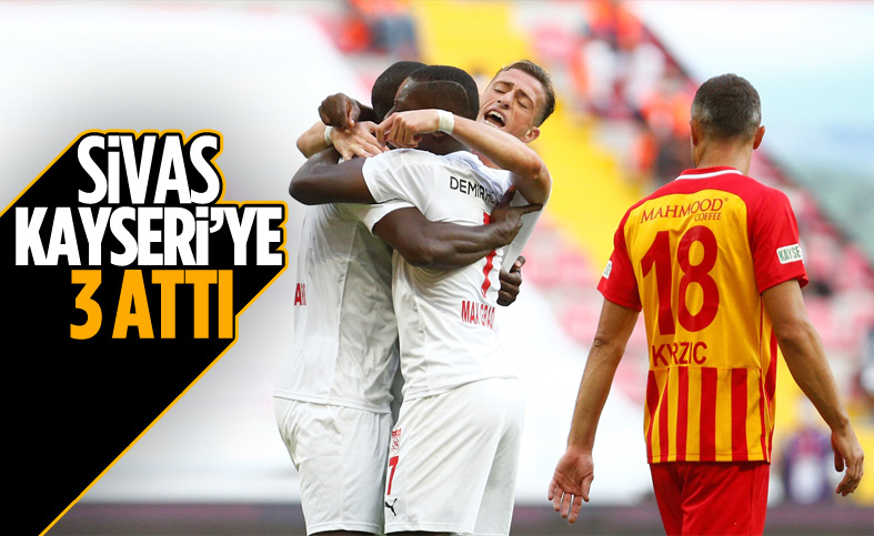 Sivasspor, Kayserispor'u 3 golle mağlup etti