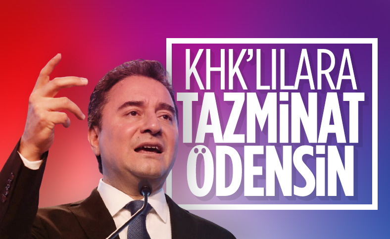 Ali Babacan'dan KHK'lılar için yeni talep