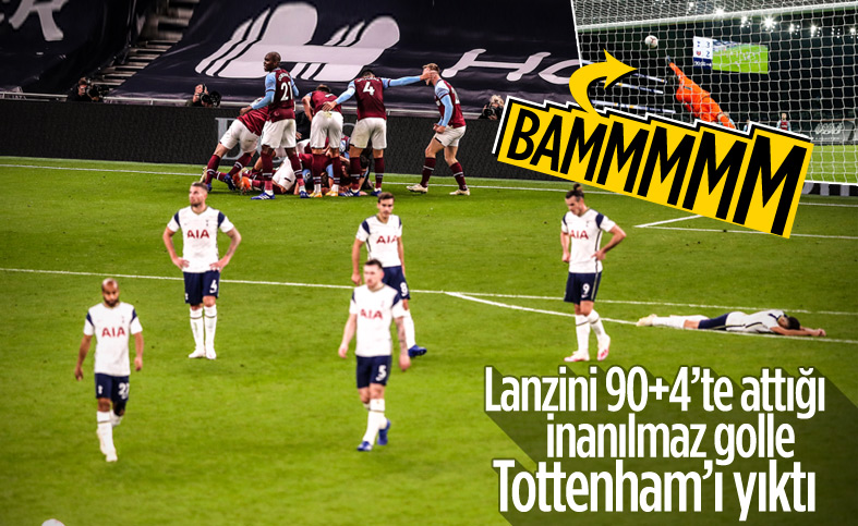 West Ham'dan Tottenham karşısında mucizevi geri dönüş