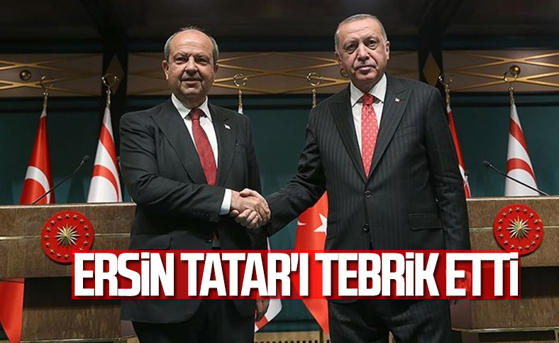 Cumhurbaşkanı Erdoğan, Ersin Tatar'ı tebrik etti 