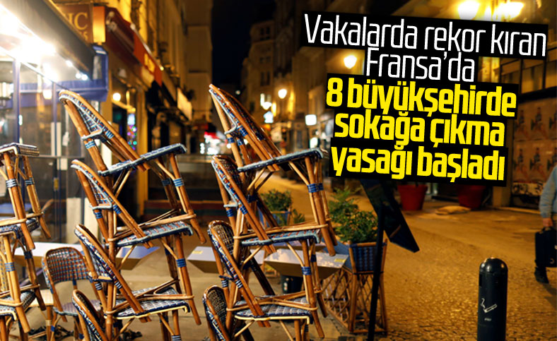 Fransa'da 8 şehirde sokağa çıkma yasağı başladı