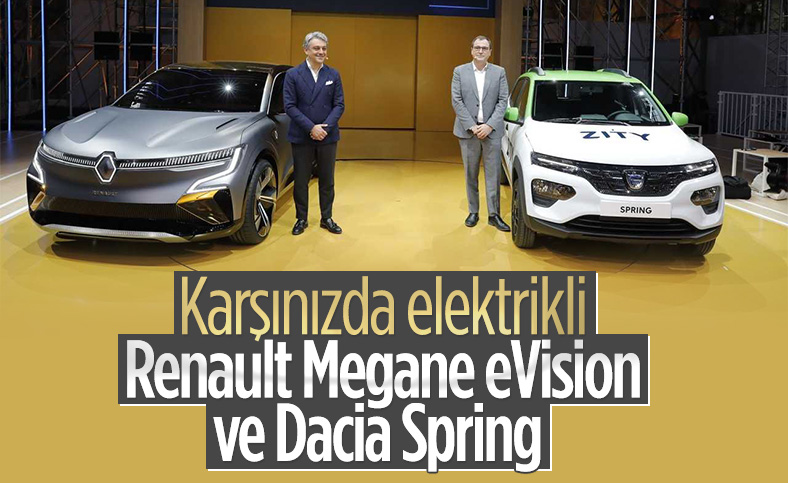Elektrikli Renault Megane eVision ve Dacia Spring tanıtıldı