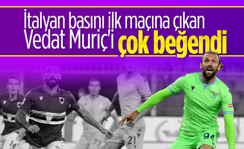Vedat Muriç, Lazio'daki ilk maçına çıktı
