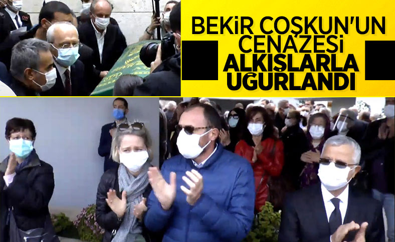 Bekir Coşkun'un cenazesi, alkışlarla uğurlandı