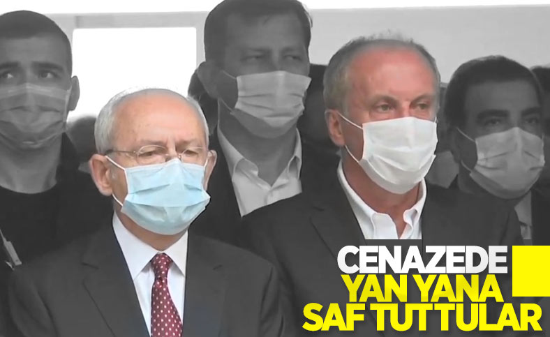 Bekir Coşkun'un cenazesinde Muharrem İnce ve Kemal Kılıçdaroğlu yan yana