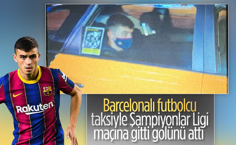 Taksiyle Şampiyonlar Ligi maçına gelen Pedri gol attı