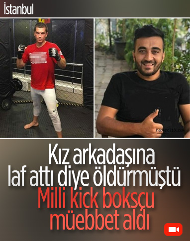 Kadıköy'de laf atma cinayeti: Milli Kick boksçuya müebbet hapis 