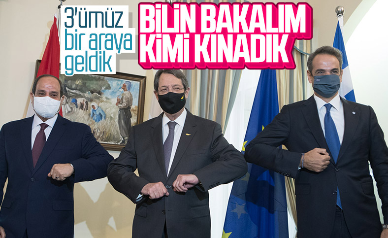 GKRY, Yunanistan ve Mısır liderleri Türkiye'yi kınadı