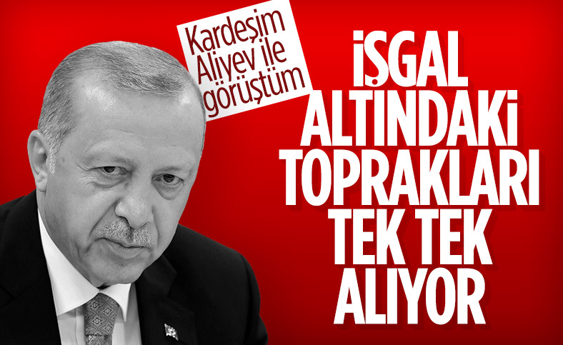 Cumhurbaşkanı Erdoğan: Azeri kardeşlerimiz işgal altındaki topraklara yürüyorlar
