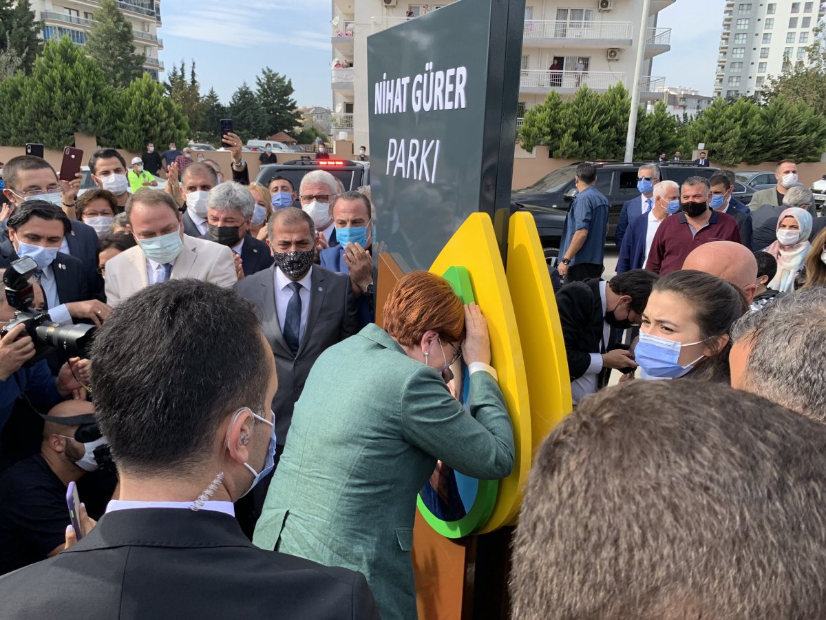 Meral Akşener cried at the opening of the park named after her brother in İzmir # 4