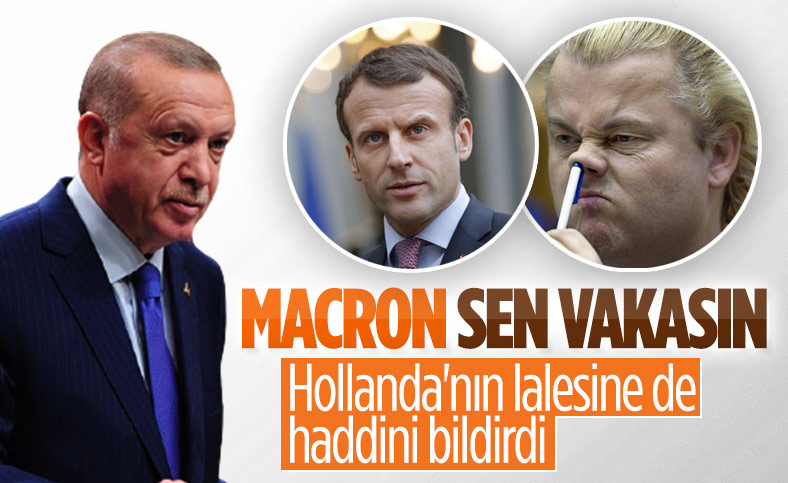 Erdoğan'dan Macron ve Geert Wilders'a: Faşizm sizin kitabınızda var