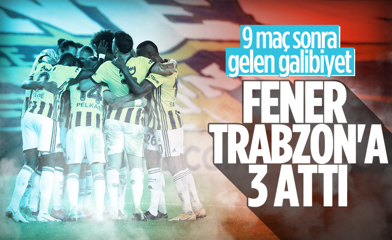 Fenerbahçe, Trabzonspor'u 3 golle yendi