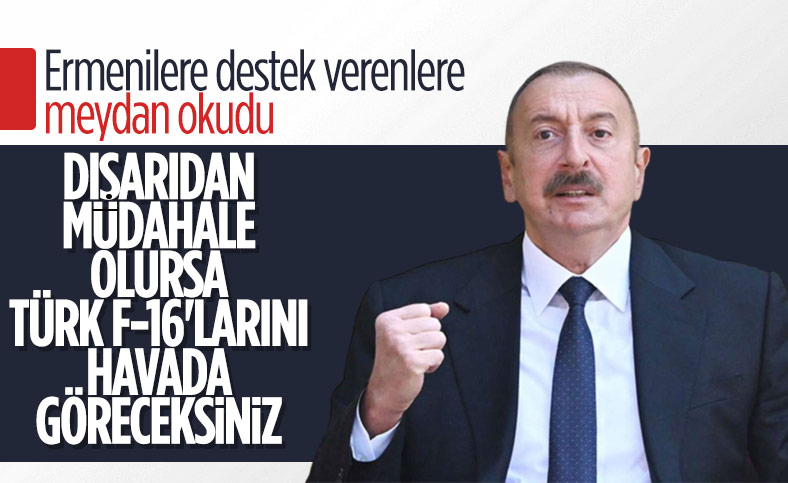 İlham Aliyev'den Türk F-16'lar mesajı