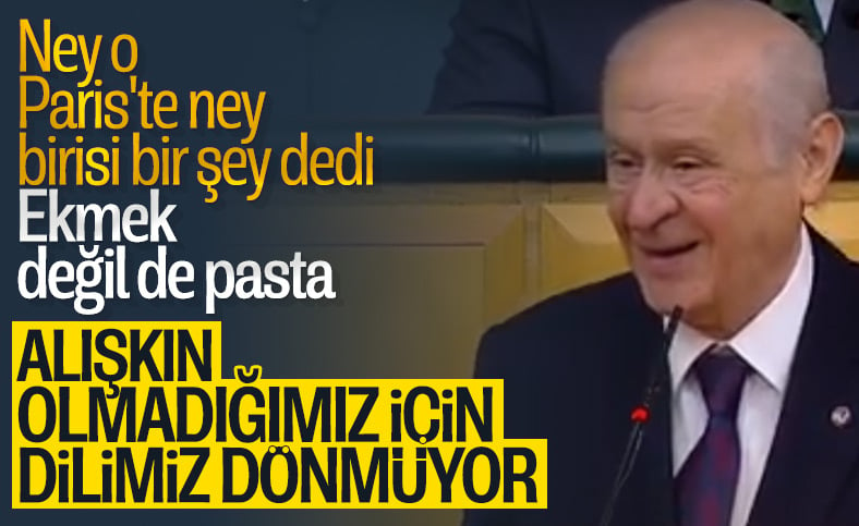 MHP Lideri Devlet Bahçeli, pasta ile ilgili sözleri unuttu 
