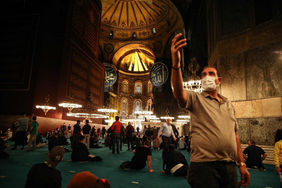 After 86 years in the Hagia Sophia mosque, Mevlit lamp # 4