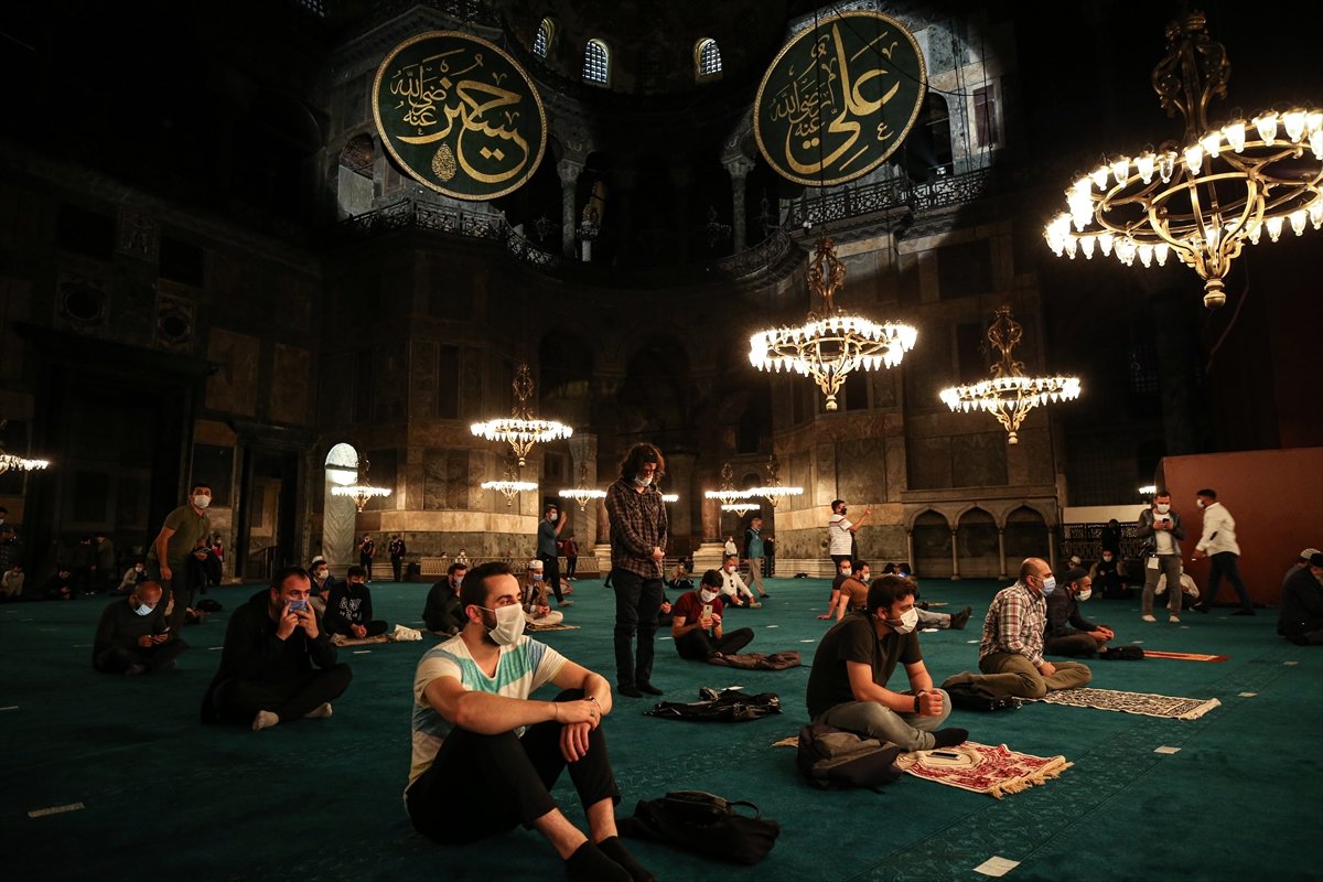 After 86 years in the Hagia Sophia mosque, Mevlit lamp # 9