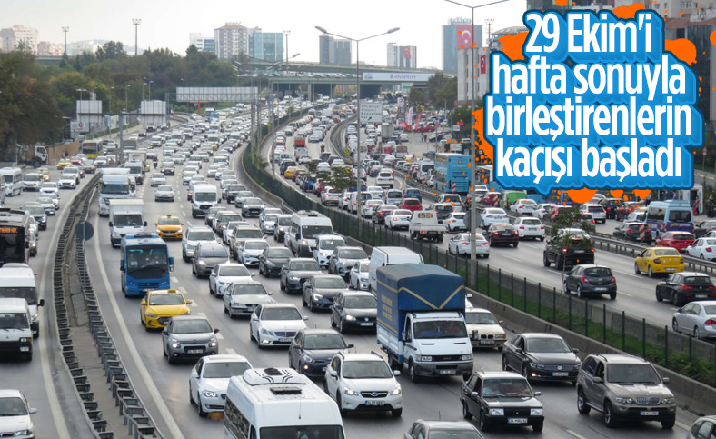 İstanbul'da tatil trafiği başladı