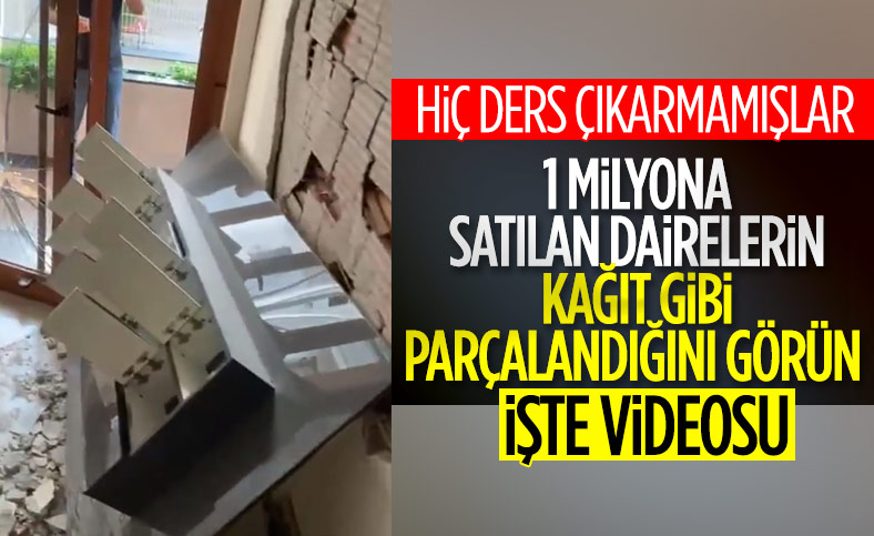 İzmir'de milyonluk dairelerin satıldığı rezidansta büyük hasar