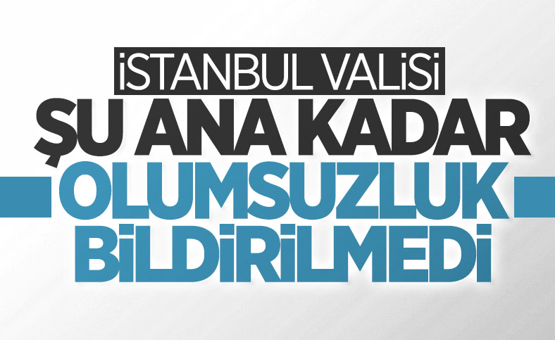 Ali Yerlikaya: İstanbul'da depremle ilgili bir olumsuzluk yok