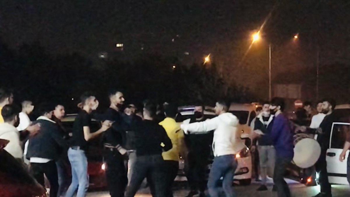 Bursa da asker uğurlamasında koronaya meydan okudular #1