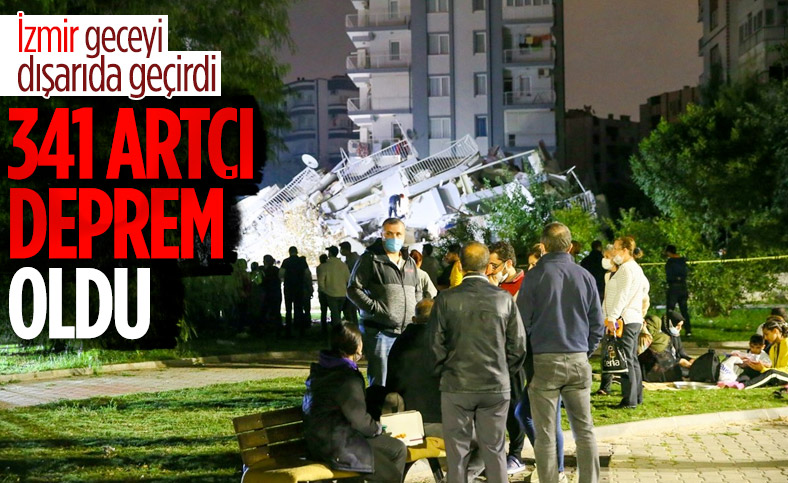 İzmir'de 341 artçı deprem yaşandı