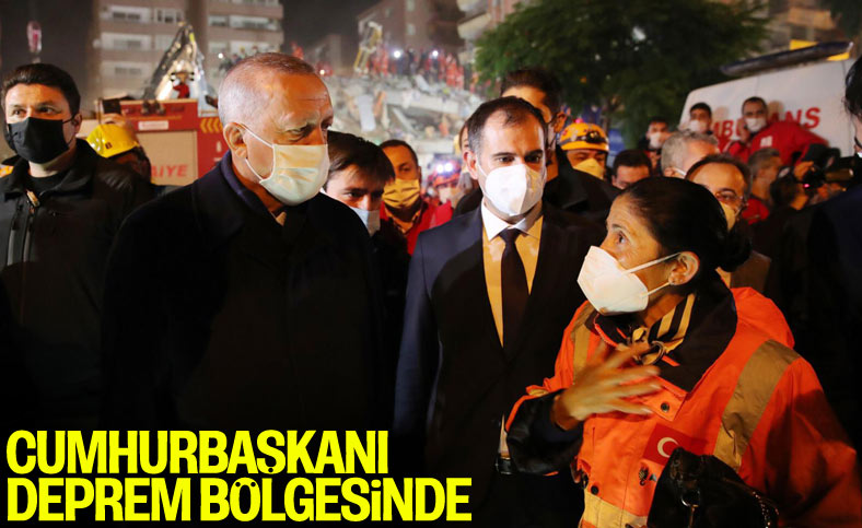 Cumhurbaşkanı Erdoğan, deprem bölgesinde inceleme yaptı