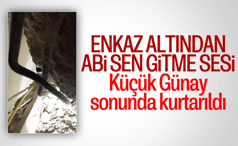 İzmir'de göçük altında kalan Günay, kurtarıldı
