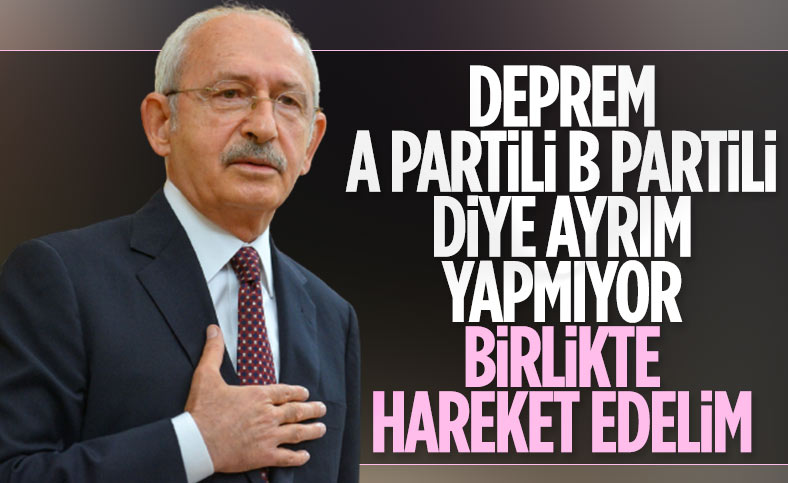 CHP lideri Kemal Kılıçdaroğlu, deprem bölgesinde