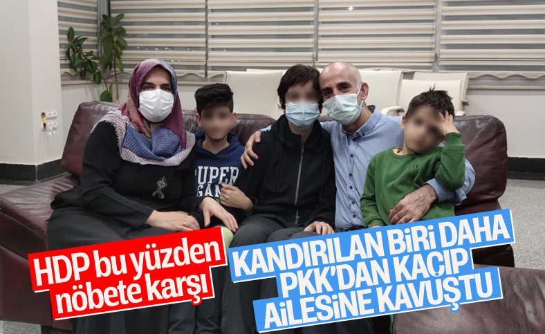 Diyarbakır'da evlat nöbetindeki bir aile daha evladına kavuştu