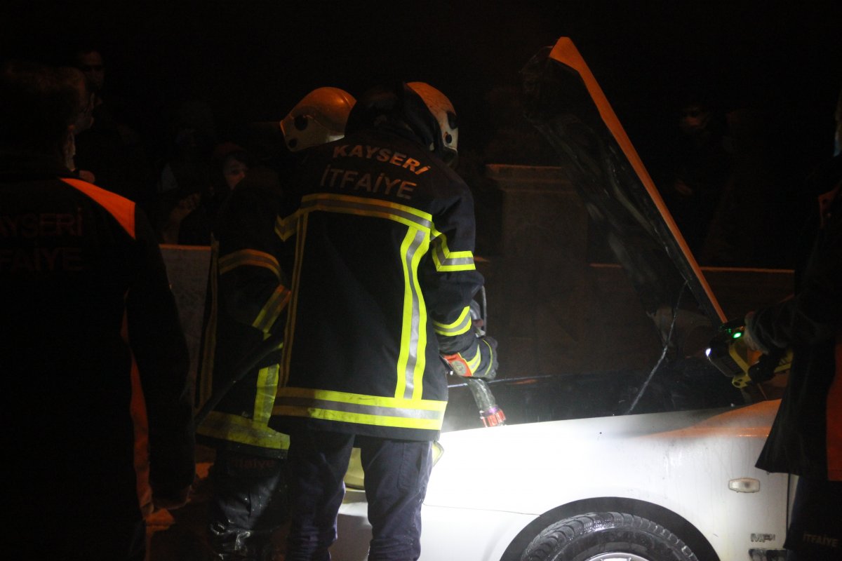 In Kayseri, the vehicle that came out of repair in the morning was rendered unusable by burning overnight # 2