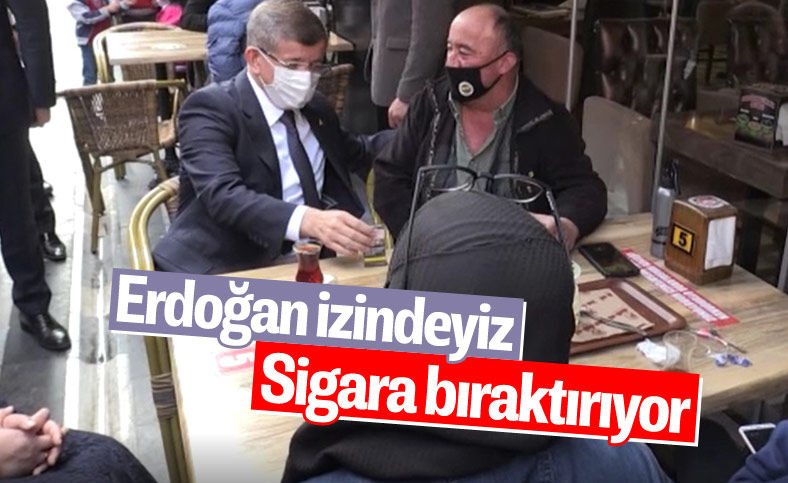 Ahmet Davutoğlu, vatandaştan sigarayı bırakmasını istedi
