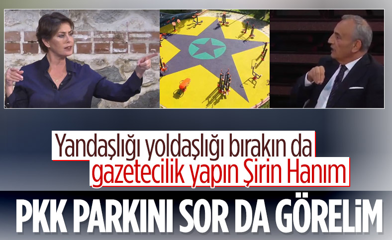 Şirin Payzın, CHP'li başkana PKK paçavralı parkı soramadı