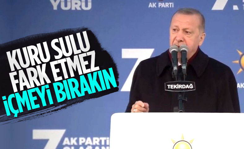 Cumhurbaşkanı Erdoğan, Tekirdağ'da sigarayı bırakın çağrısı yaptı