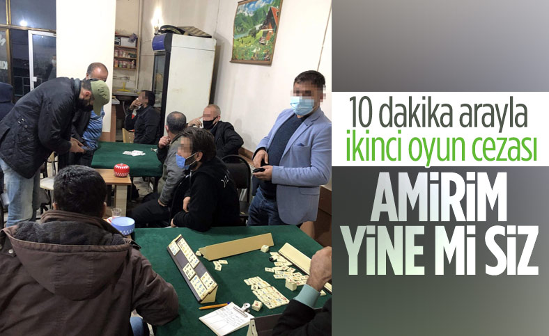 Avcılar’da kahvehanede 10 dakika arayla ikinci oyun cezası