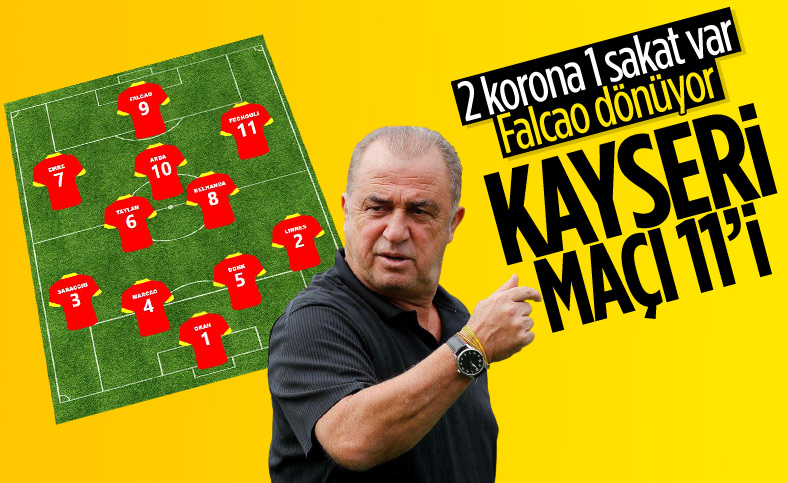 Fatih Terim'in Kayserispor maçındaki kadro tercihi