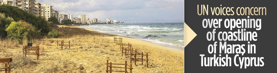 UN voices concern over opening of coastline of Maraş in Turkish Cyprus