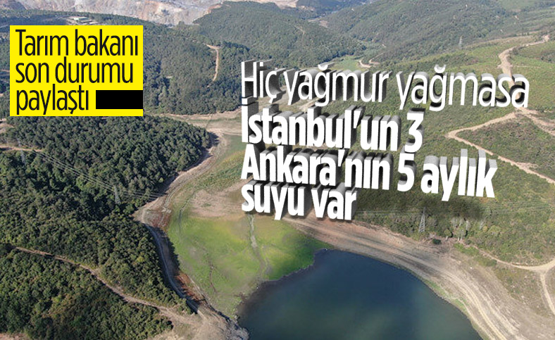 Bekir Pakdemirli: İstanbul ve Ankara’da su sıkıntısı yaşanmasını beklemiyoruz