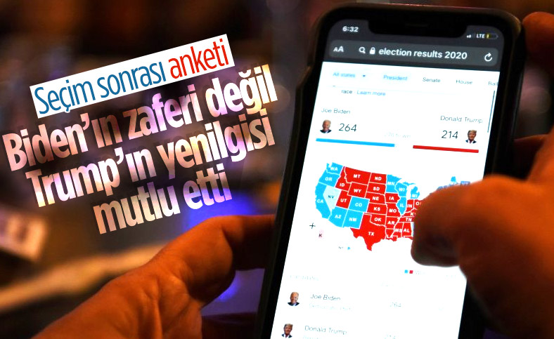 ABD'liler Biden'ın zaferinden ziyade, Trump'ın kaybetmesinden mutlu