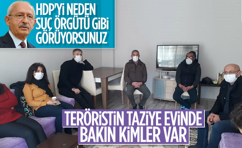 HDP'den öldürülen terörist İsmail Sürgeç'in ailesine taziye ziyareti