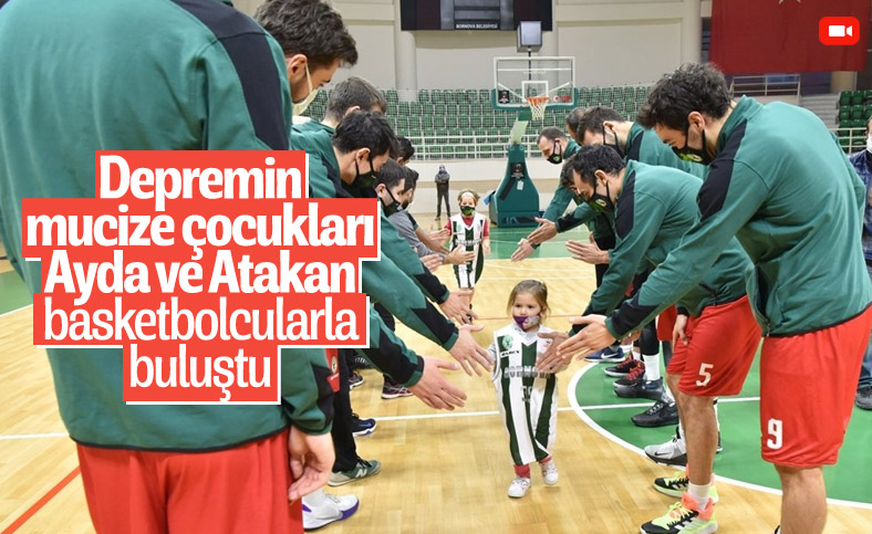 Depremin mucize çocukları Ayda ve Atakan, Bornova Belediyespor antrenmanında