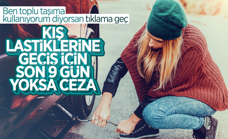 Kış lastiği uygulamasına uymamanın cezası 885 TL