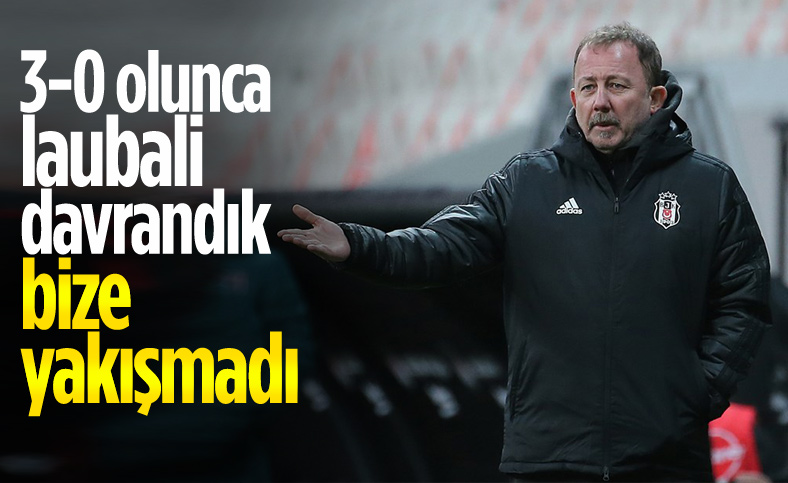 Sergen Yalçın: Yediğimiz goller bize yakışmadı