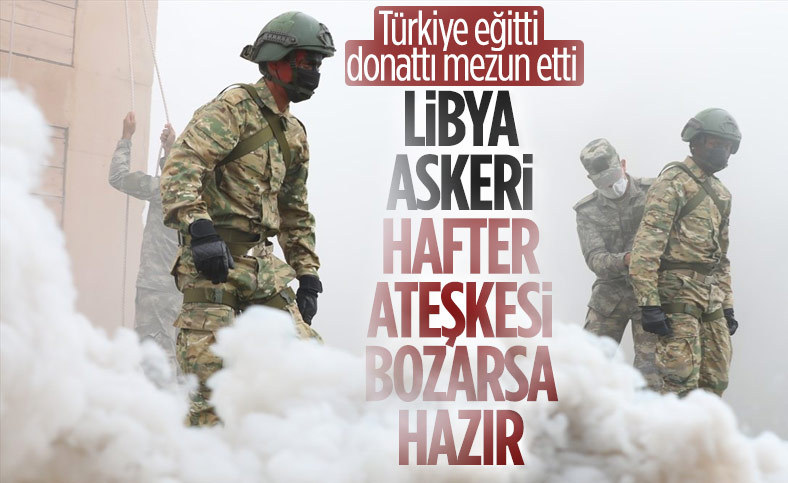 TSK'nın eğittiği Libya askerleri göreve hazır