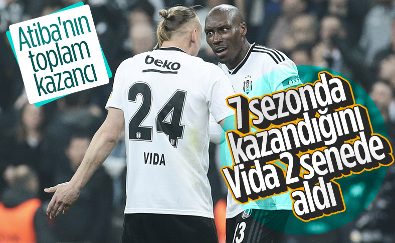 Atiba'nın 7 sezonda Beşiktaş'tan aldığı maaş